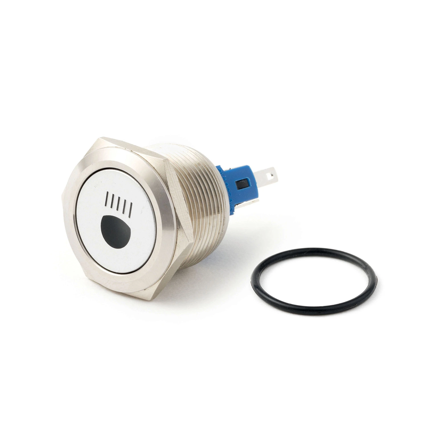 22mm Phares en plein phare Interrupteur à bouton-poussoir LED pour voiture