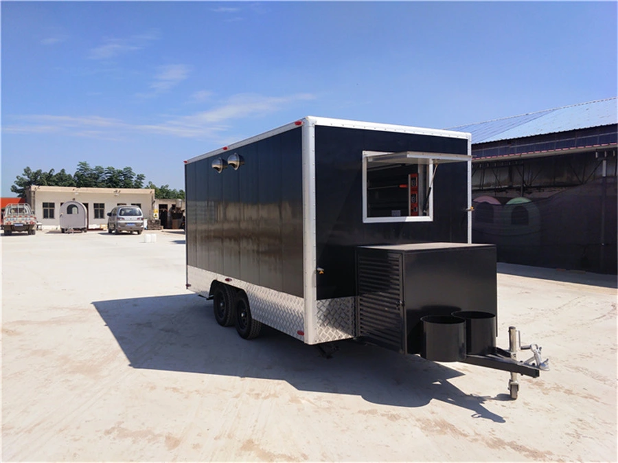 Standard Food Truck Mobile Fast Food Cart Trailer Australia Customized Kitchen Customized Steel Stainless Power Outdoor Parts