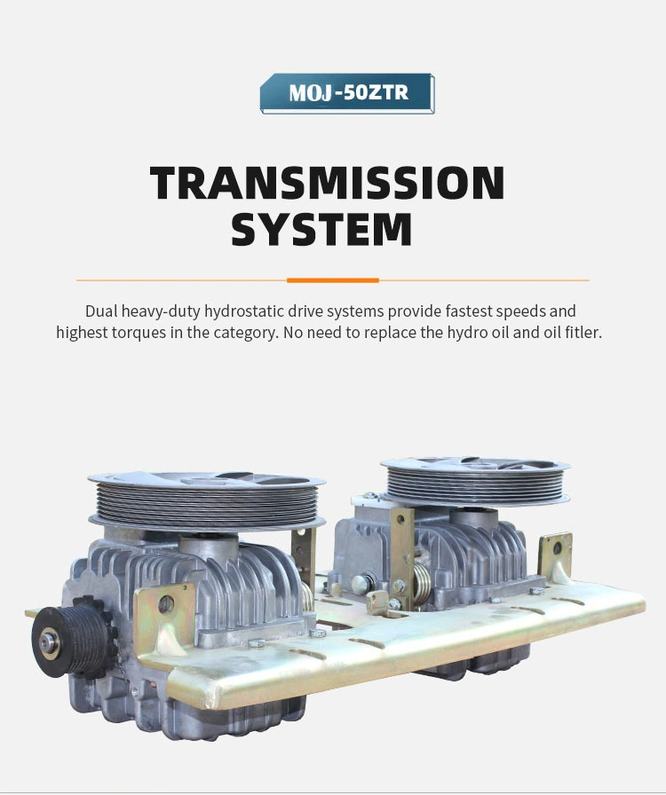 50-Zoll-Benzinmotor Fahren auf Traktor Zero Turn Rasen Mäher