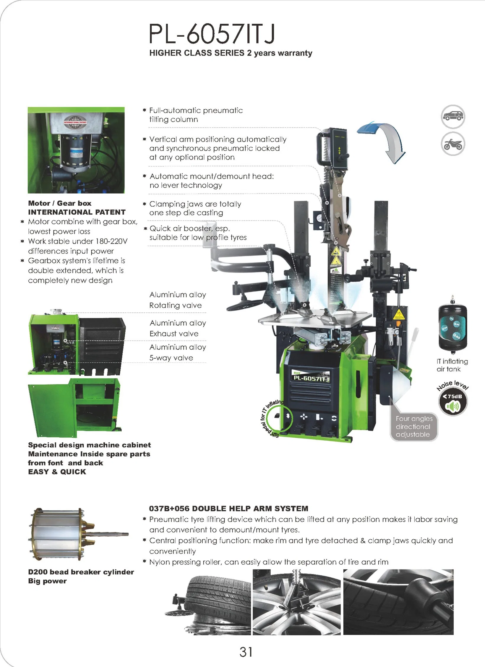 The Puli novo cheio de Inclinação Automática do carregador do pneu preço CE Pl-6057itj Manutenção Automática reparar equipamento à venda