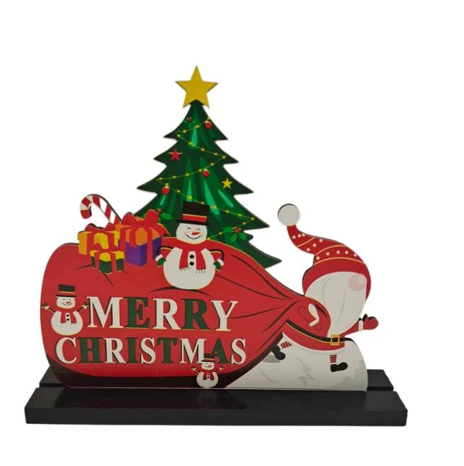 Christmas Gifts Wooden Ornaments DIY Xmas Home Decorations Wooden Crafts Merry Christmas