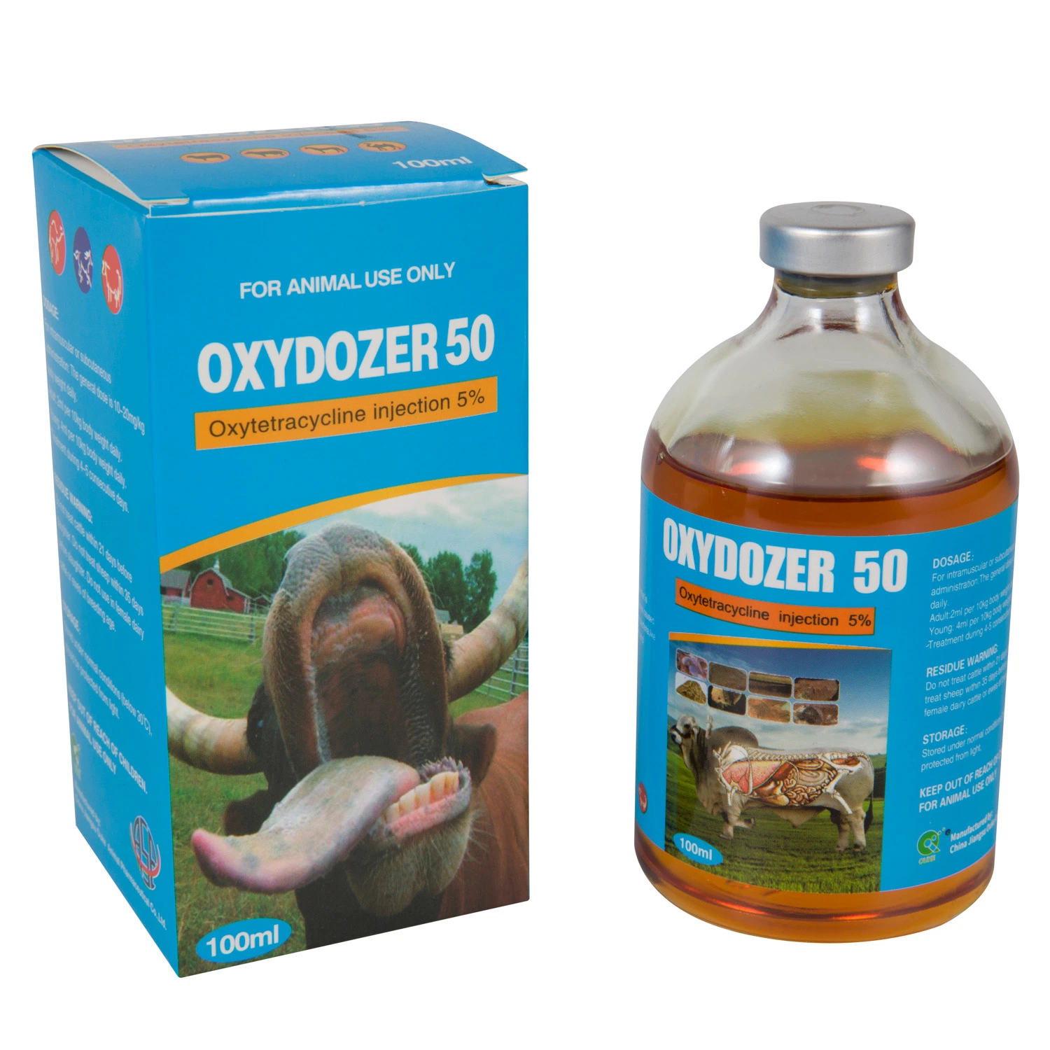 La oxitetraciclina de Inyección de 5% Veterinario 100ml nº 4