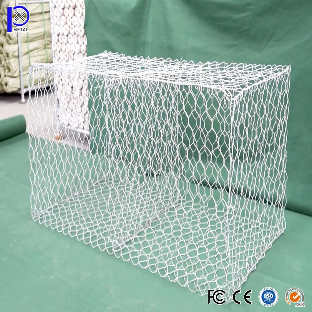 Rede de arame de parede da Pengxian Gabion China fornecedores 3X1X0.5m 3X1X1m 4X11.3m Caixa de rede Gabion utilizada para a parede de retenção do cesto de pedras