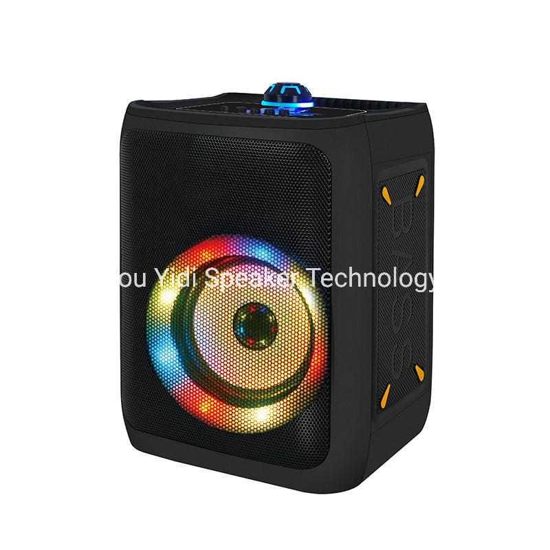 Clásico de 4 pulgadas de ventas en caliente de la luz de Woofer colorida fiesta karaoke portátil Bluetooth Altavoces Altavoces Altavoces Altavoces de sonido de verificación de OEM