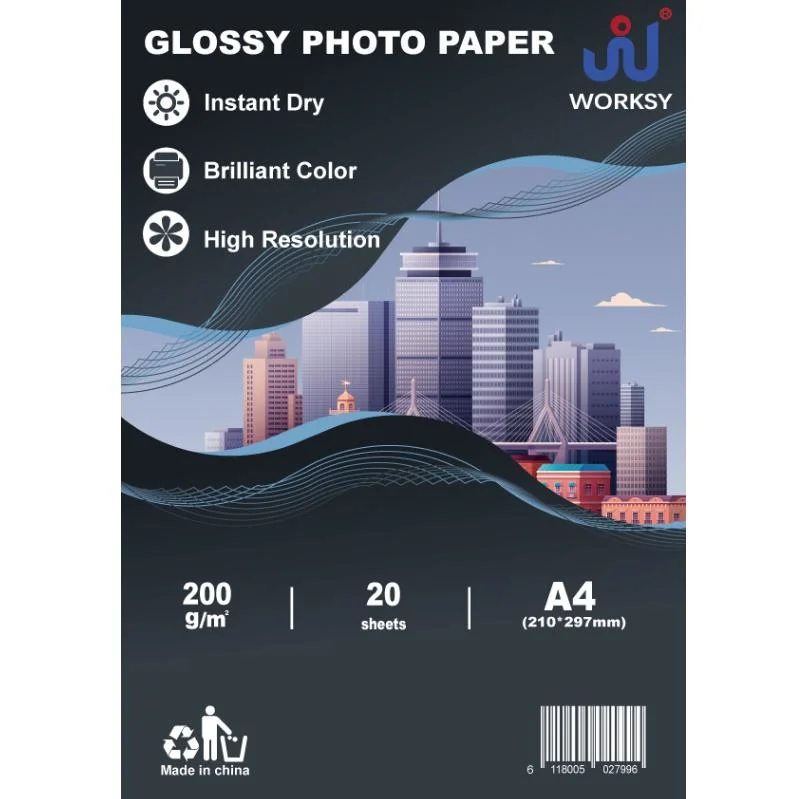 160GSM 180GSM 230GSM 240GSM 260GSM Waterproof Inkjet Glossy Photo Paper