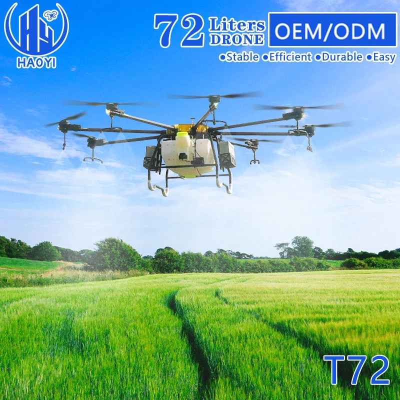 72 litres 4K Agriculture Spray Price Agra Drone pulvérisateur agricole Pulvérisation par fumigation pour l'agriculture Spray Drone