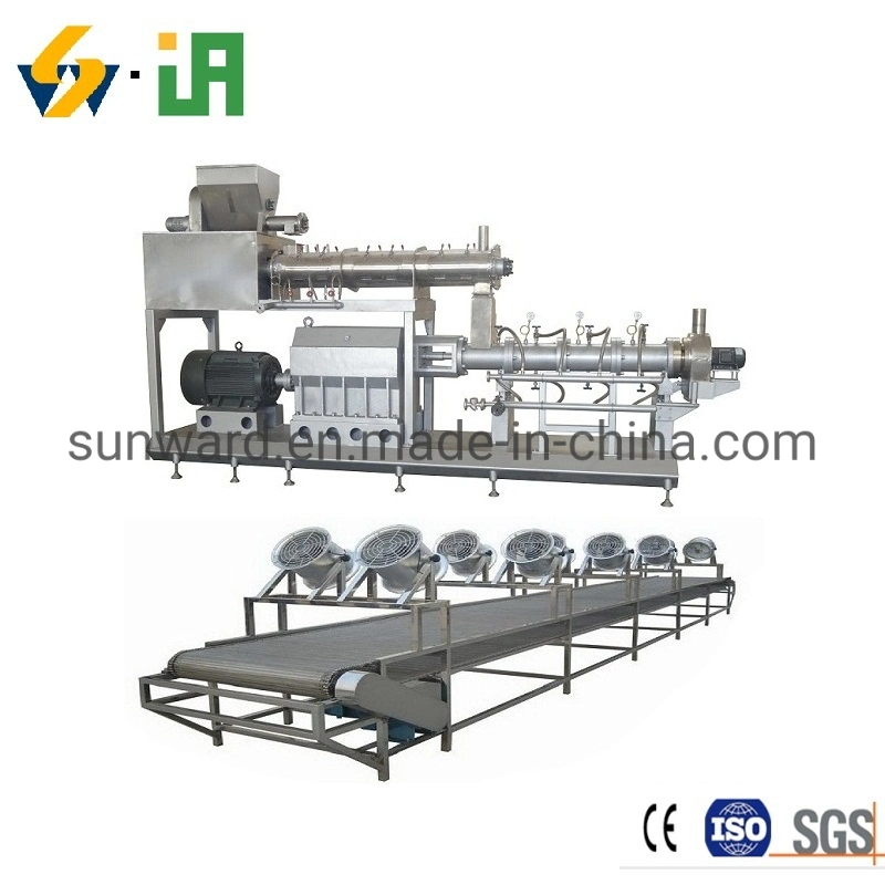 Entièrement automatique Friandises stomatique soufflé chien chat croquette Croquettes de ligne de production en usine Machines sécheur de l'extrudeuse de mixage et de l'arôme de l'équipement