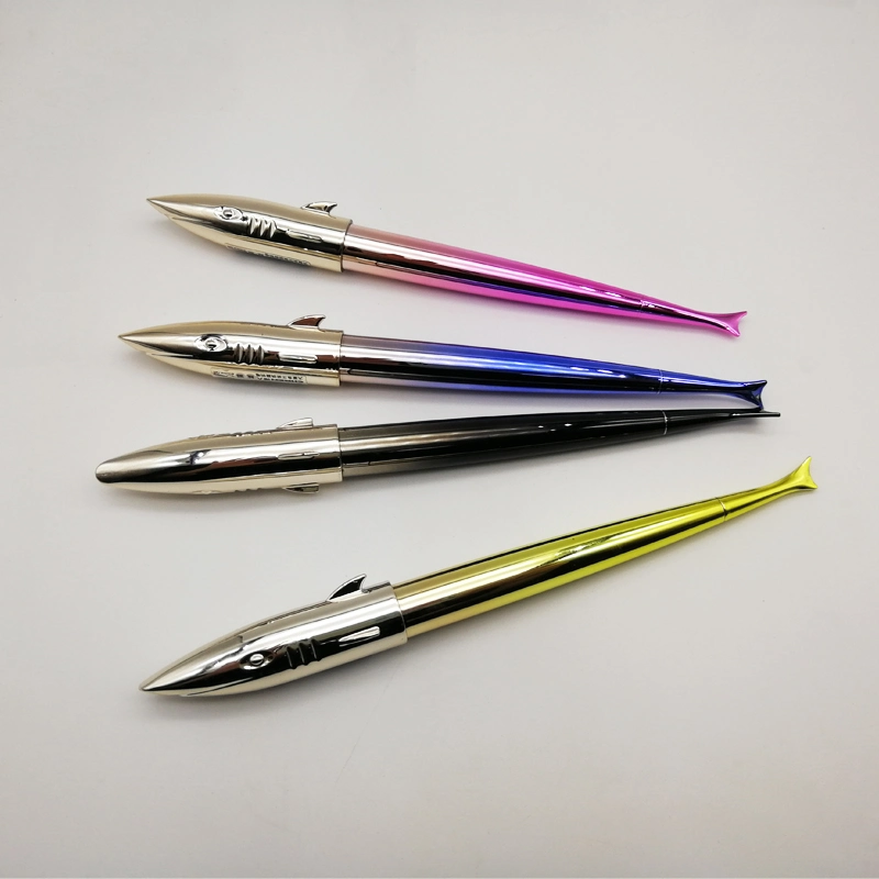 Parker Pen Shark Shaped Stationery Novelty Plastic Pen with Custom Logo