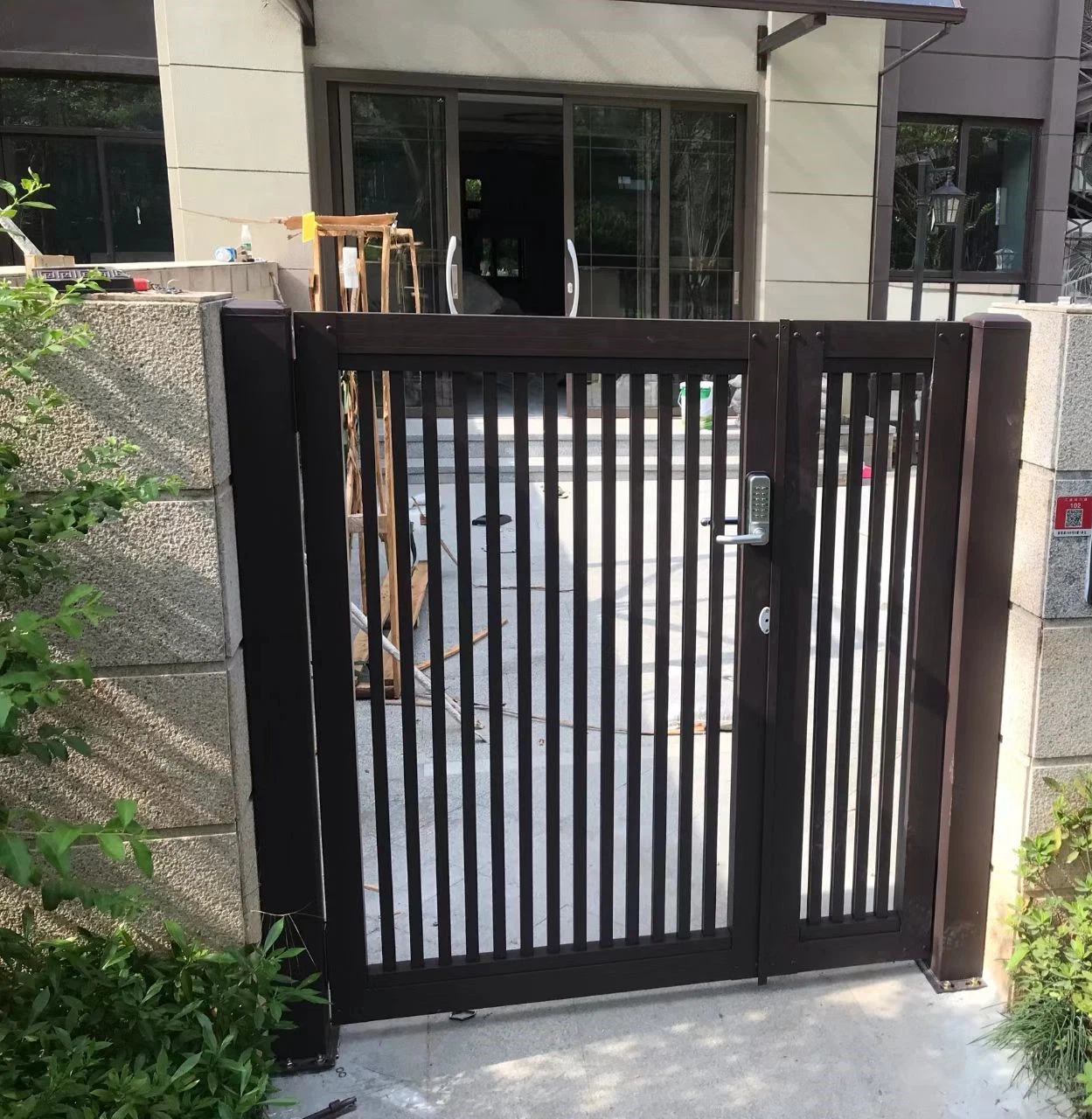 Ral7016 3000*1800mm Aluminum Swing Gate