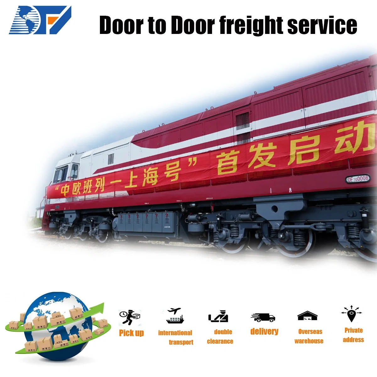 DDU/DDP/DAP Delivery Shipping Amazon Fba Train and Sea Freight Forwarder Shipping Cost China to Luxembourg France Spain