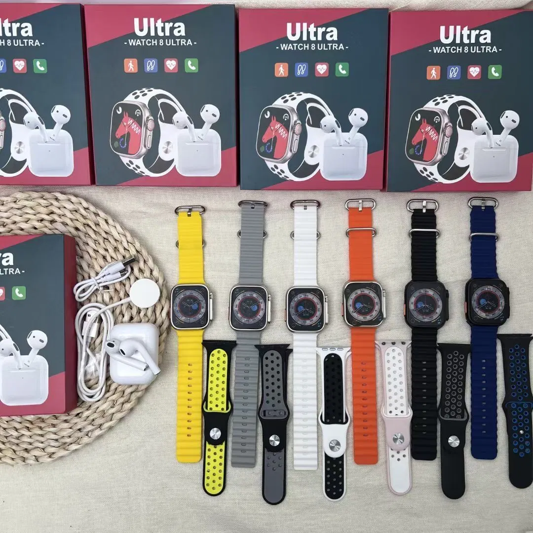 Venta caliente Reloj inteligente S9 Serie Ultra 8 Iwo Reloj inteligente Montre Waterproof Serie8 Smartwatch S9ultra con correa metálica