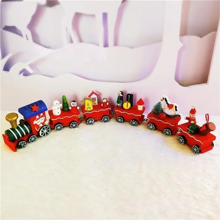 Christmas Decorations Hot Selling Small Train Various Styles of Train Decoration Christmas Window