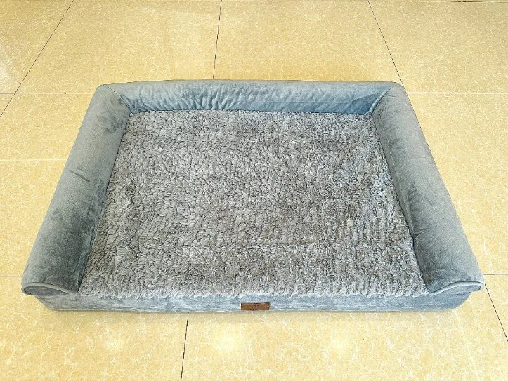 T Shape Manufacturer Pet Bed Orthopedic Pet Sofa Bed for Deep Sleep Warmth Pet Sofa for Dog and Cat Memory Foam Bed