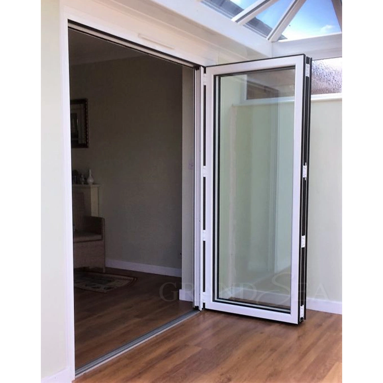 Custom Veranda Exterior Accordion Bifold Door Glass Sliding Patio Bi-Folding Bifold Aluminum Bi Folding Door