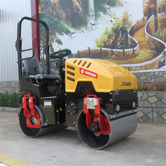 Ride-on Hydraulic Double Drum Mini Road Roller Compactor Vibratory Road Roller for Soil Asphalt