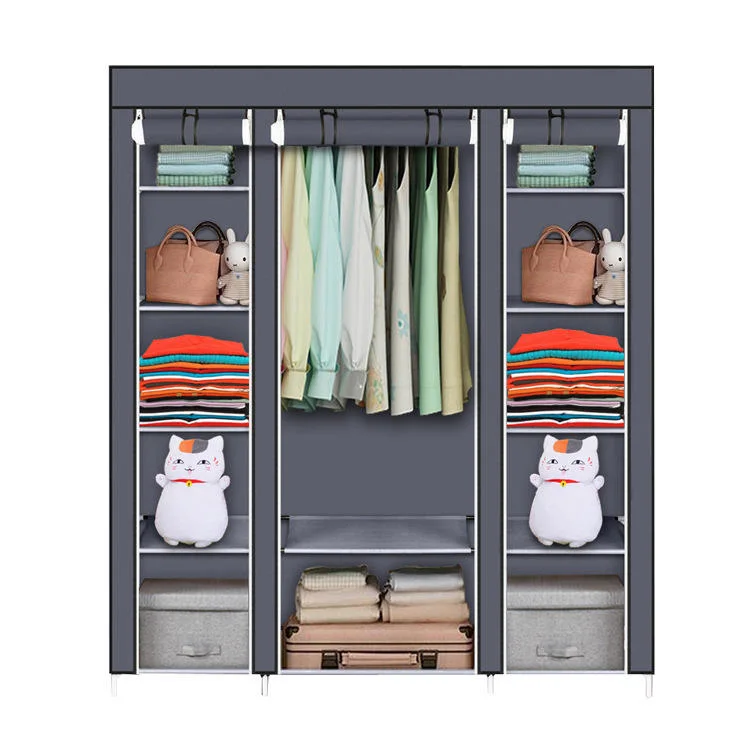 Modern Fabric Cabinet Bedroom Furniture Closet Wardrobe