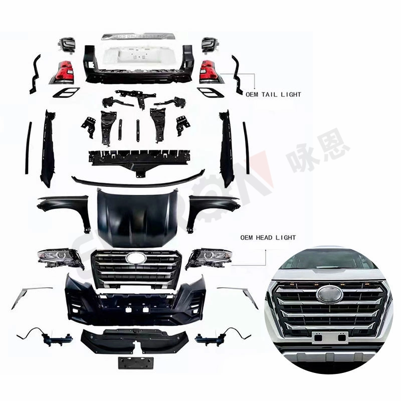 X-Men Polatineman Diseño de Facelift Bumper Body Kit con luces para Prado Fj150 2010-2017