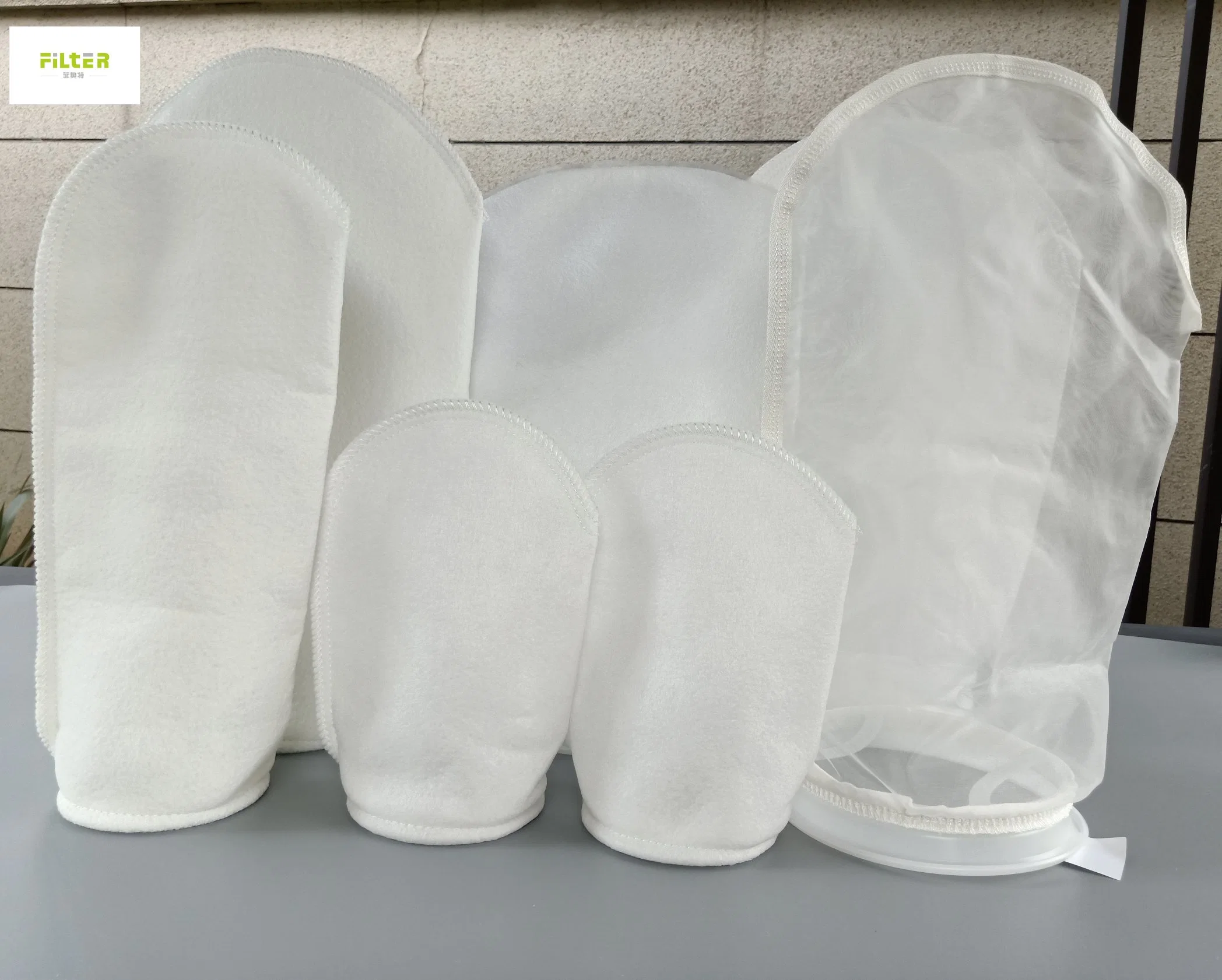 Industrial Textil de polipropileno PP PE malla de nylon bolsa de filtro de líquido para la filtración