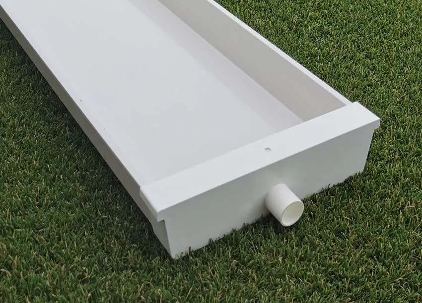 Indoor Vertical Hydroponics Fodder Tray Growing System PVC Trough