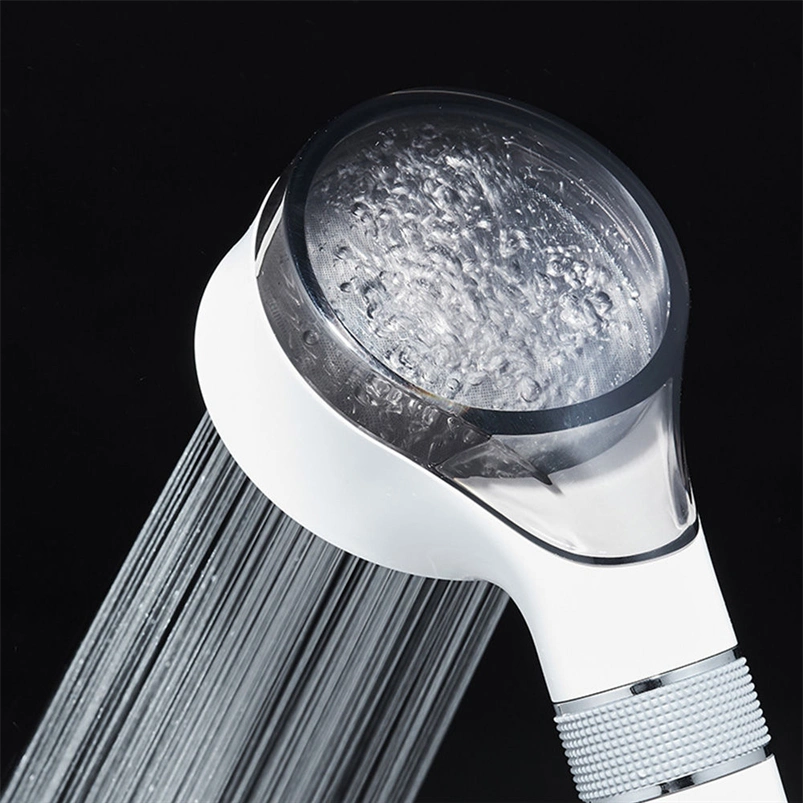 Modern Chrome Handheld Shower Head Featuring Rainfall, Massage, and Filter Functions for Ultimate Relaxation, Energy Saving Design, Hot/Cold Water Compatibility