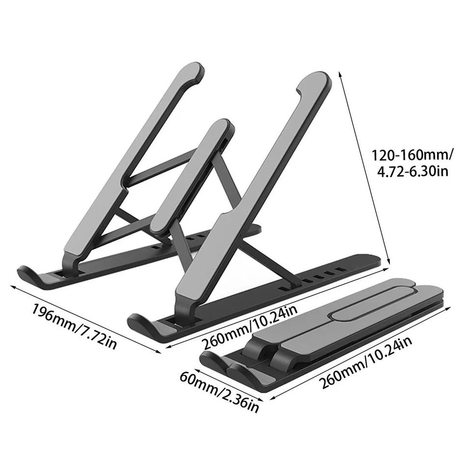 Work at Home Desk Laptop Cooling Bracket Height Adjustable Folding Table Laptop Stand