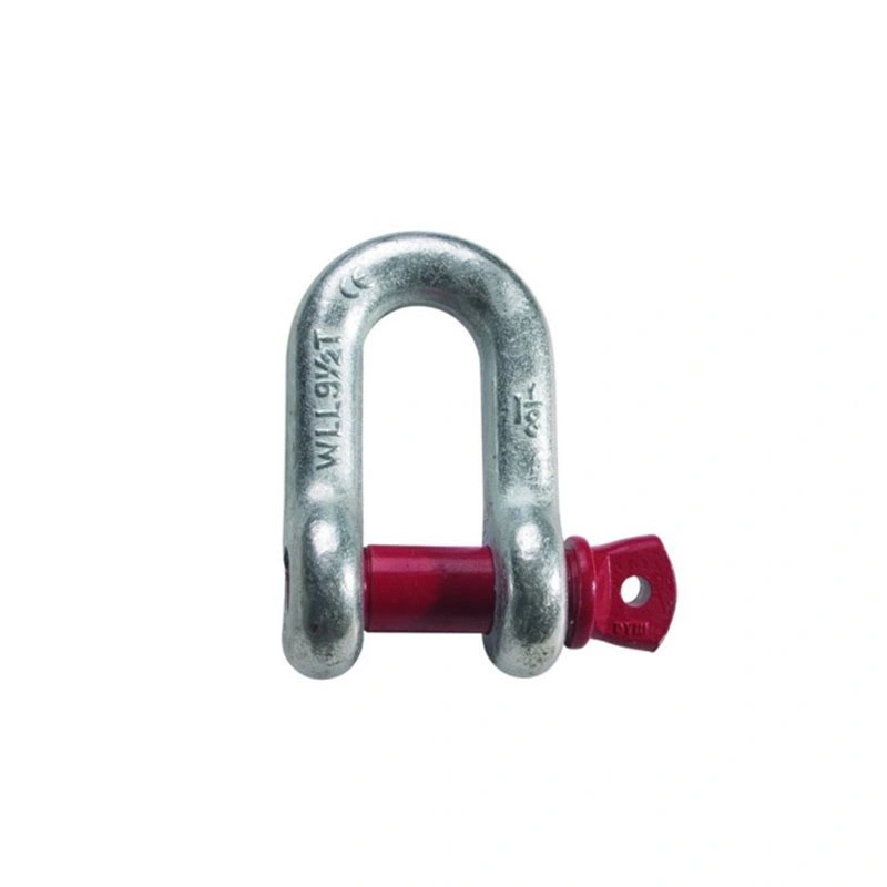 G209 G210 G2130 G2150 Galvanised Alloy Steel Shackles with Screw Pin Bow Shackle D Shackle