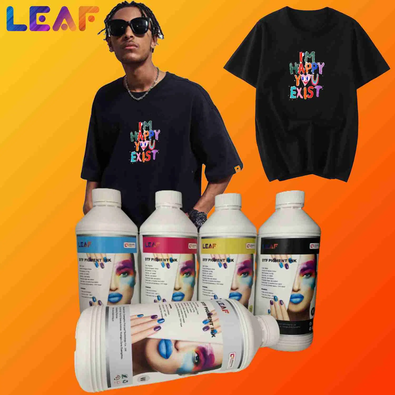High Quality ink for T-Shirts Printing of Dtf Digital Printer Heat Press Transfer ink
