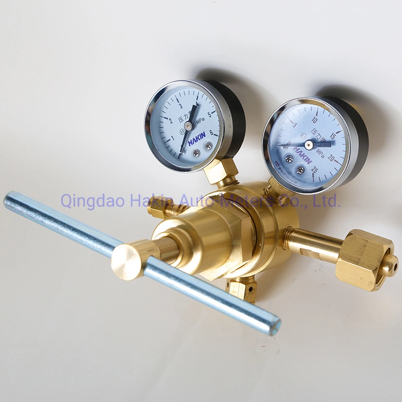 High Pressure G3/4 Cga580 Inlet Connection Male Outlet Connection Gas N2 Nitrogen Regulator Full Brass O2 Oxygen H2 Hydrogen Air Argon Helium Gas High Stability