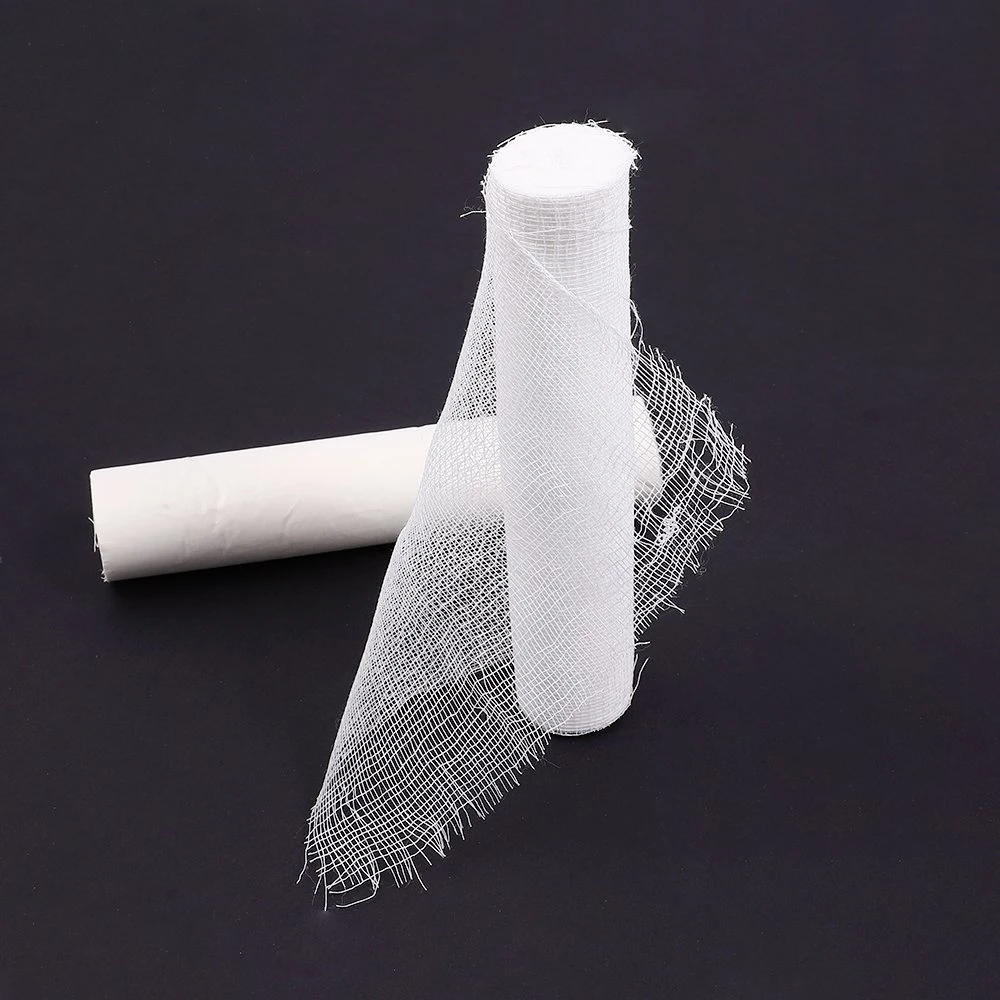 Hot-Selling Bulk Medical Supplies Knit Cotton Fabric Roll Compressed Wow Gauze Bandage with Woven Edges
