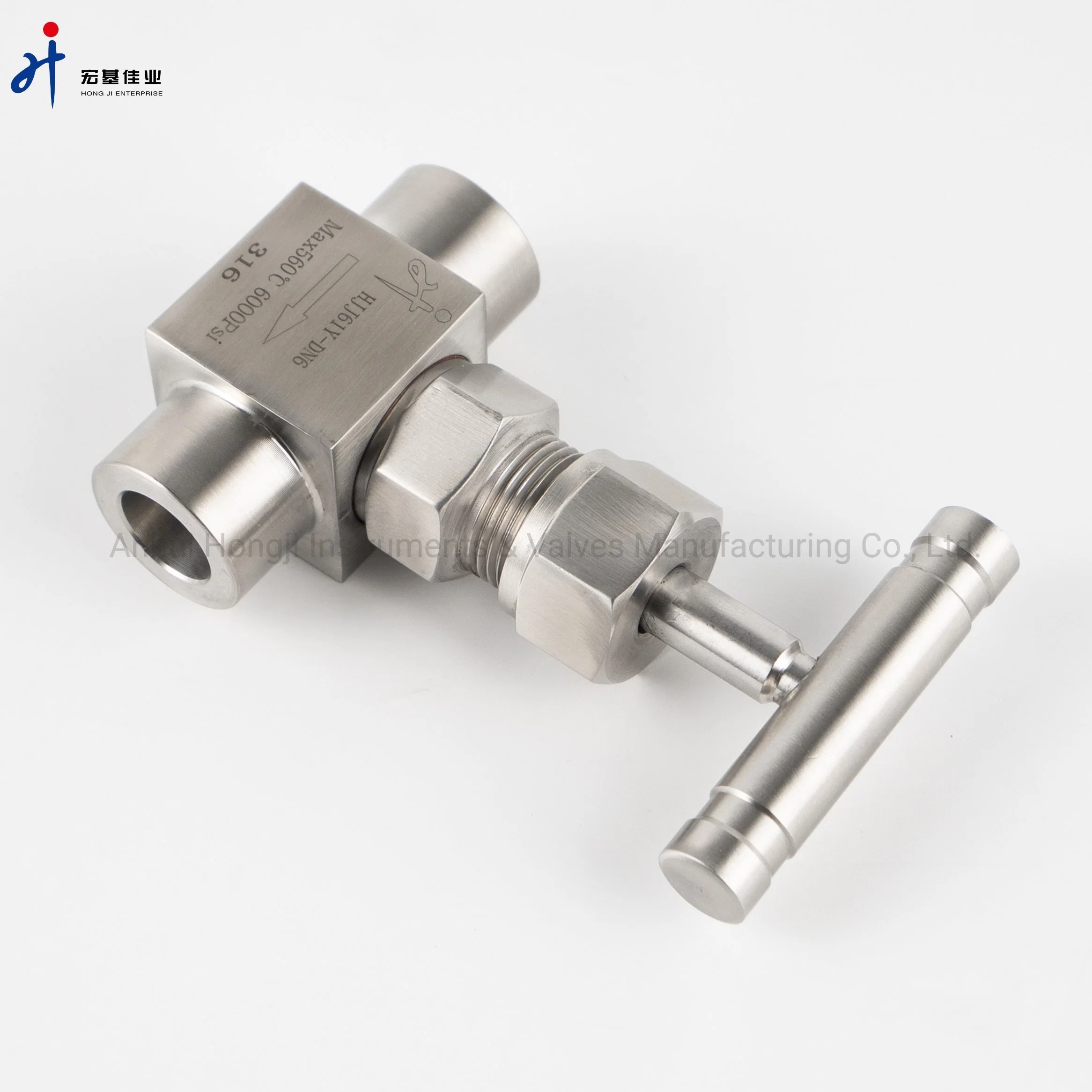 SS316 High-Pressure Stainless Steel Needle Valve Socket Welding End for Power Plant