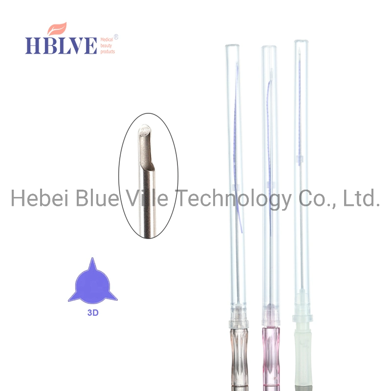 Factory Price 18g 150mm Blunt Needle Cannula Cog 3D Pdo Thread Lift Face Lift Pdo Double Hilos for Face and Body