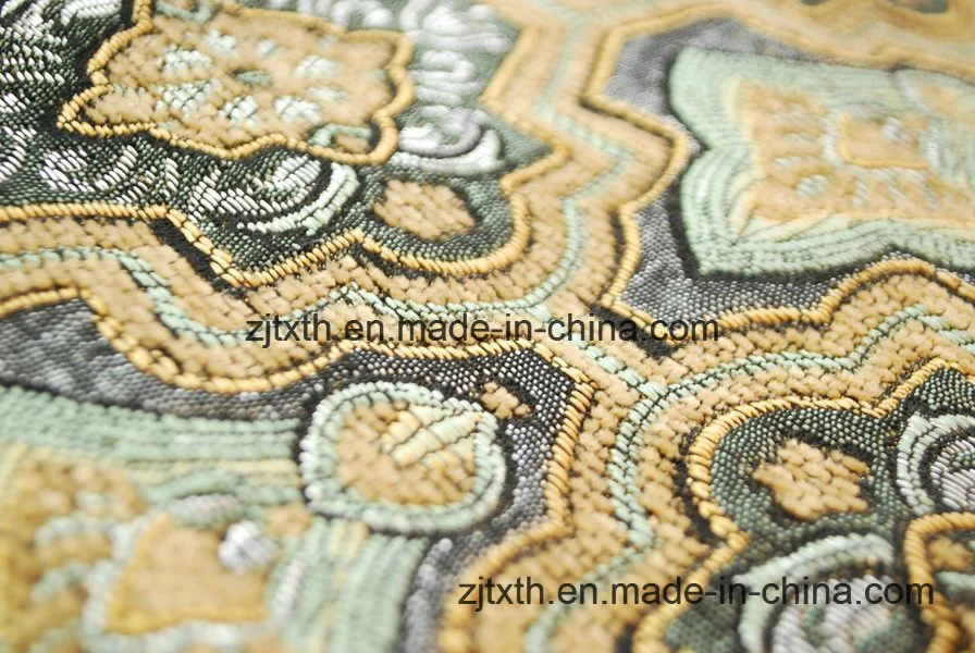 China Polyester Chenille Woven Upholstery Fabric for Sofa Cover