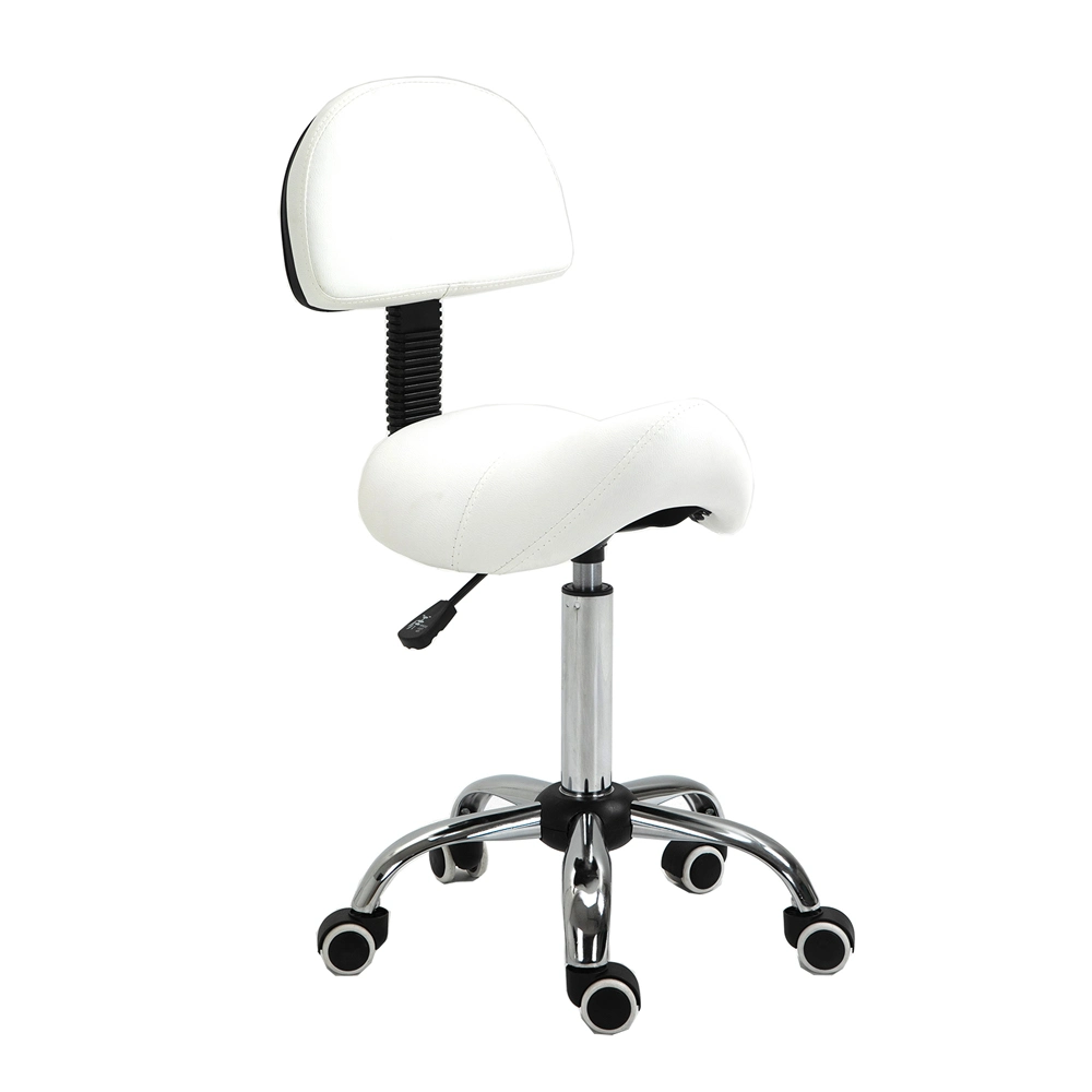 Saddle Stool Chair with Back Support for Salon SPA Beauty Massage