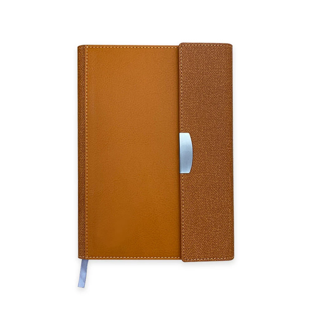New Arrival Customized A5 PU Leather Tri-Fold Printed Planner Notebook