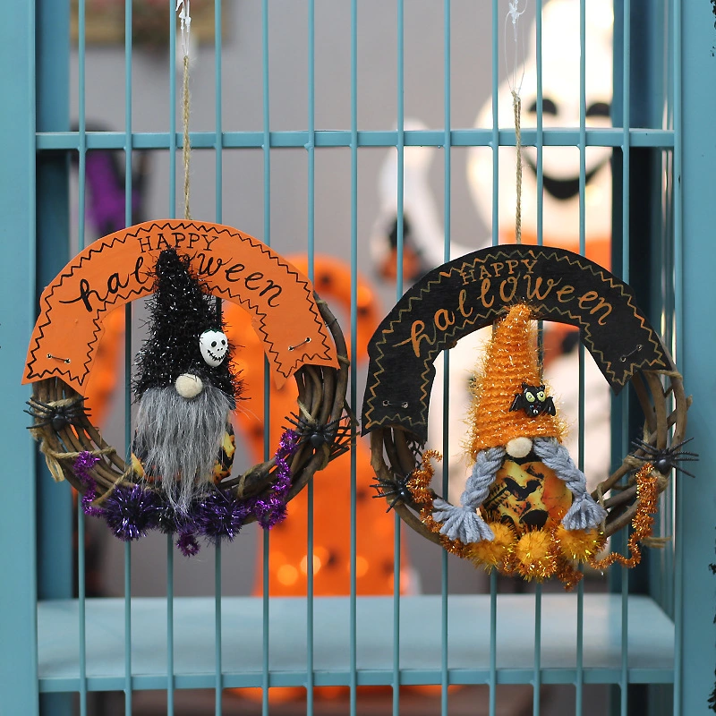 Halloween Wreath Halloween Decor with Front Door Appropriate for Indoor Window Party Supplies