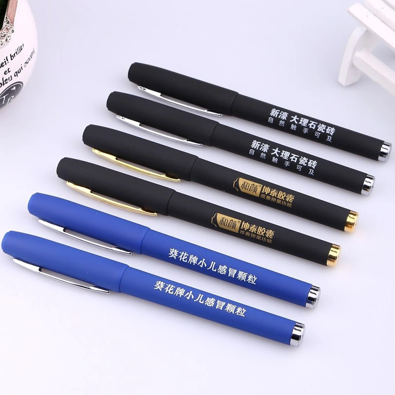 Black Ink Gel Pen Custom Printing Advertising Promotional Gift Gel Pen