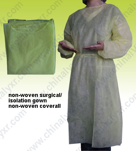 Disposable PP+PE Surgical Level 2 Protective Apparel Light Weight Isolation Gown