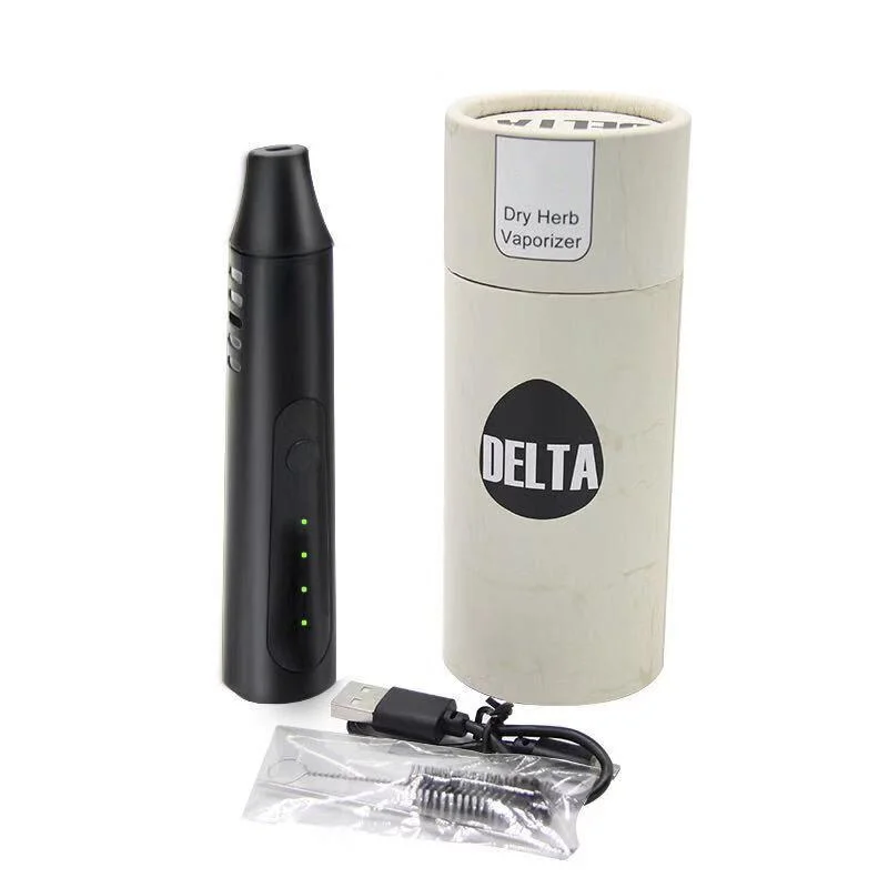 Nouveau stylo vaporisateur Delta à tension réglable pour cigarettes électroniques avec herbes sèches.