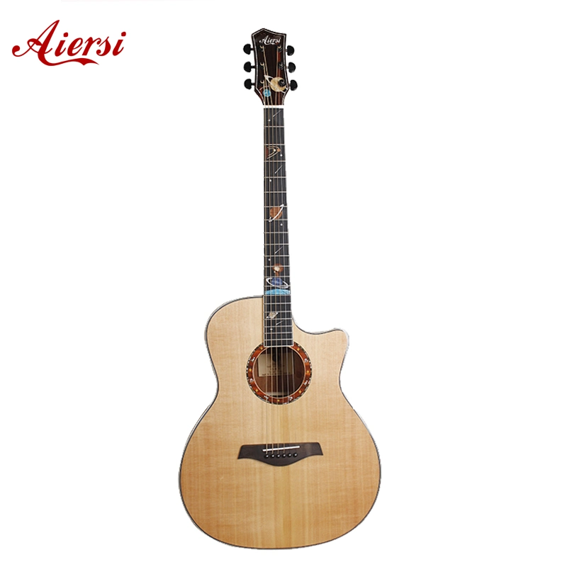 Aiersi New Developed Solid Spruce Top Space and Star Style Acoustic Guitar