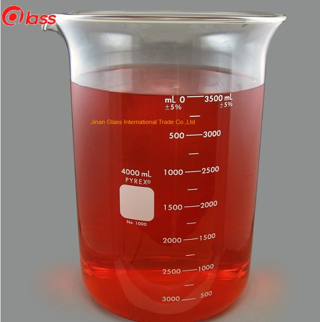 Custom Transparent School Laboratory Scientific Borosilicate 3.3 Glass Beaker