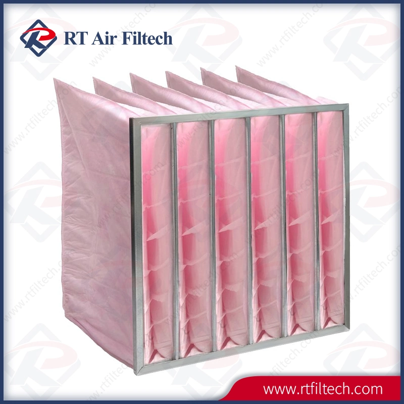 Synthetic Fiber Media F5-F9 Bag Air Filter Alu Frame