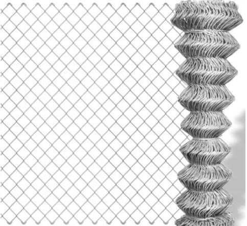 Malla De Alambre Galvanizado Eslab&oacute; N De Cadena/PVC Coated Chain Link Mesh Fence/9 Gauge 5*5cm 6 Feet Galvanized Diamond Mesh Wire Chain Link Fence