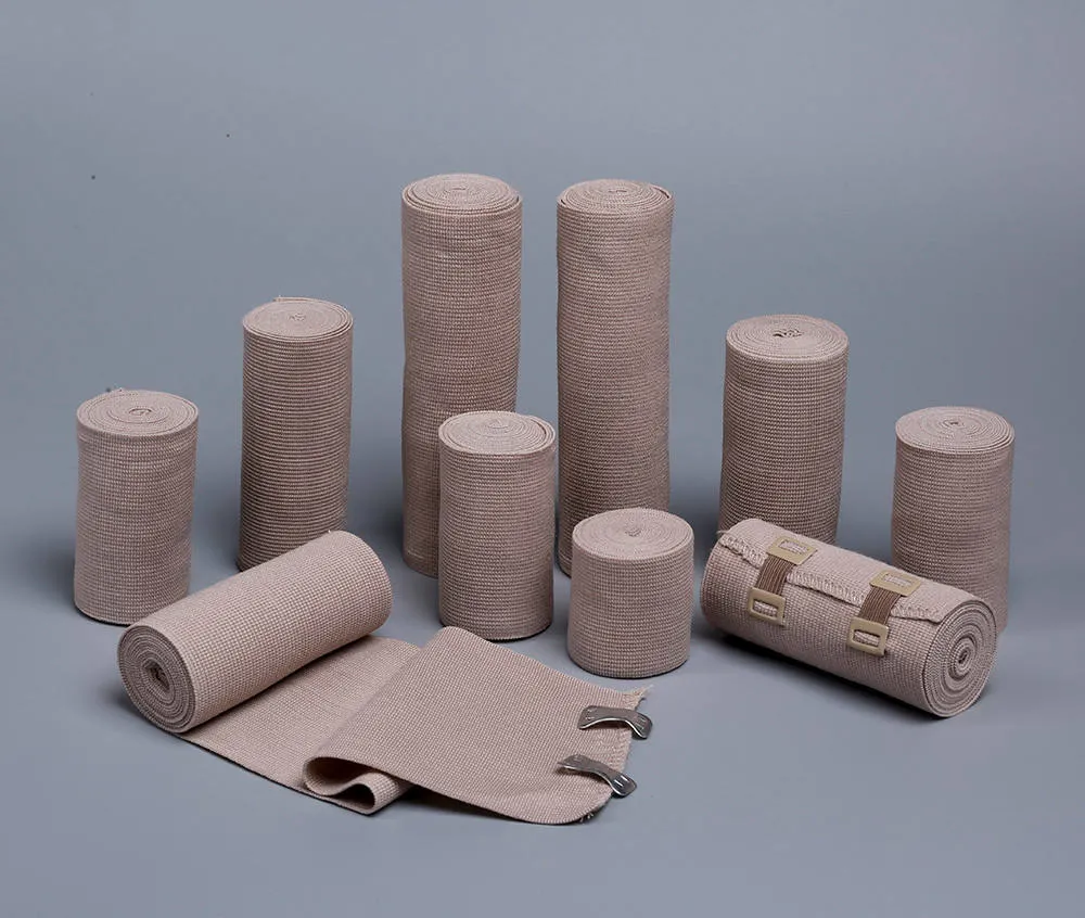 Medical Consumable High Elastic Compression Bandage with Clips