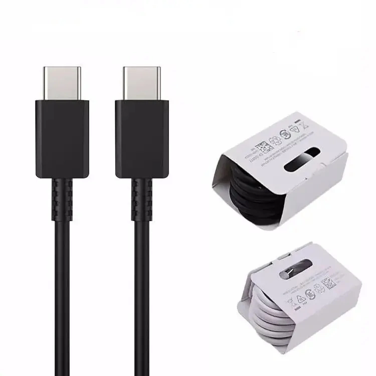 Hot sale câble chargeur rapide d'origine Type de cordon USB C. Câble C vers Type C pour Samsung Galaxy Samsung S22+S21 S20 Note 10 A80