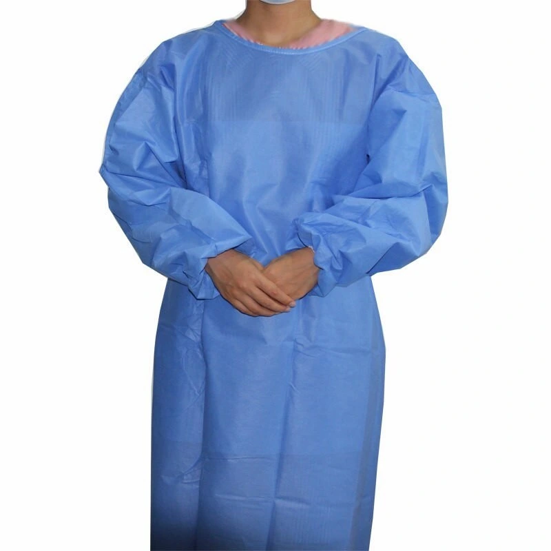 Fumo Wholesale/Supplier Isolation Non Woven SMS Protective AAMI Medical Sanitary Long Sleeve Surgical Gown