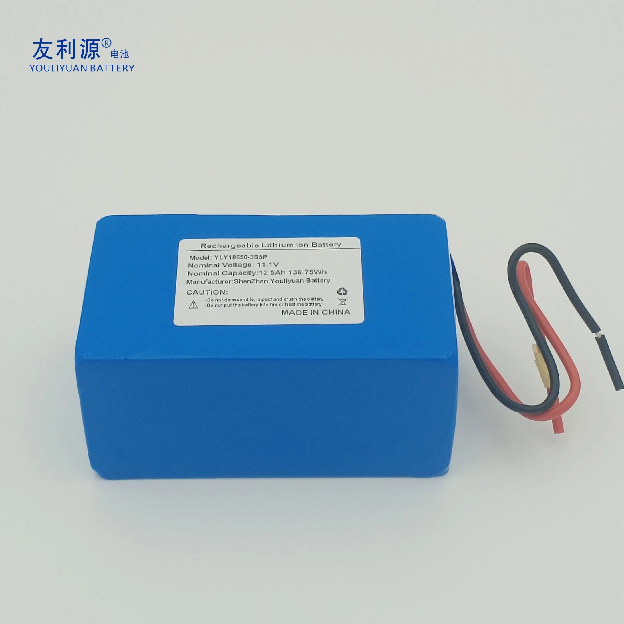 18650 3s5p Lithium Battery Pack Rechargeable 11.1V 12.5ah Li-ion Battery with Lawn Light