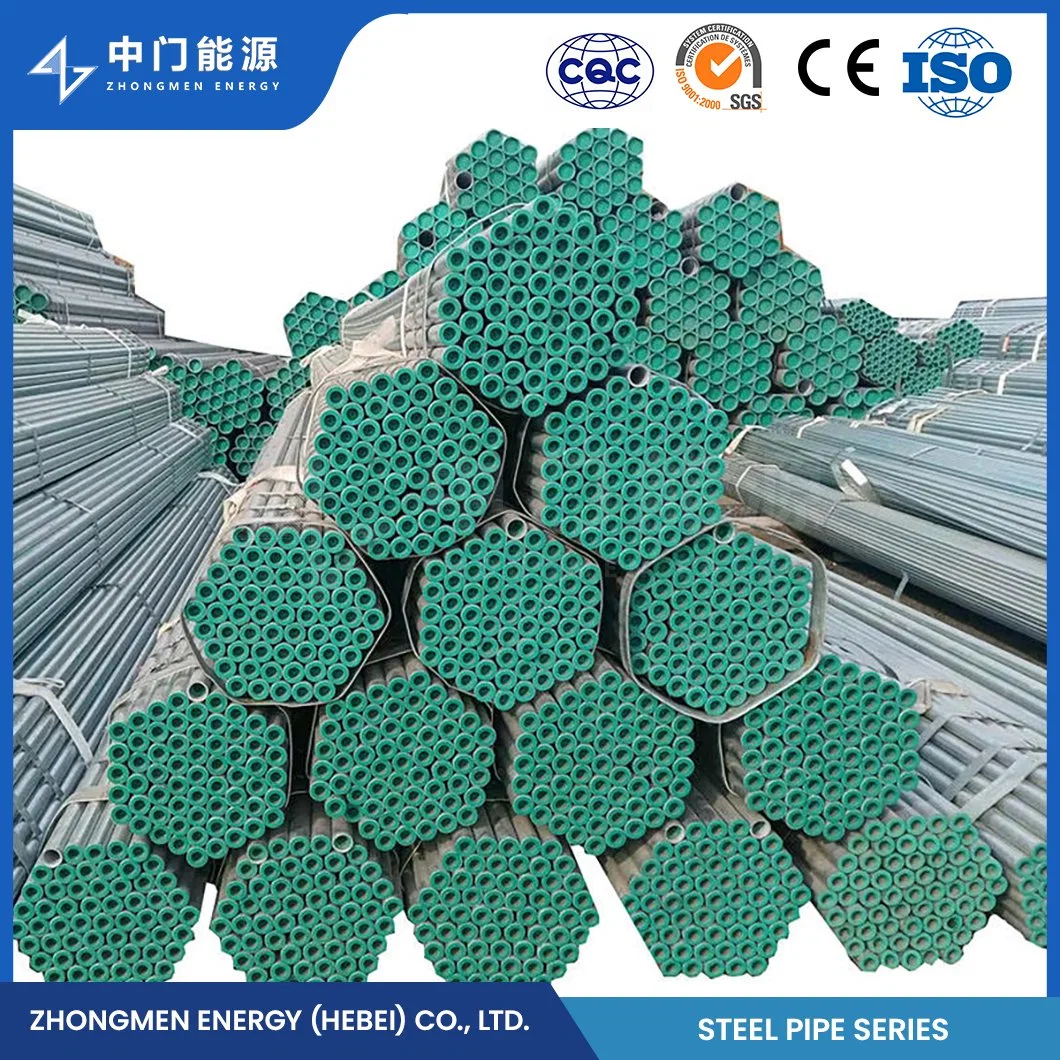 Zhongmen Energy Automatic Welding Straight Seam Steel Pipes China ERW Steel Tube Welded Scrap Pipe Supplier Q345b S420nl 16mnr Material Straight Pipe Fitting