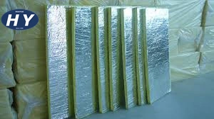 Sound Absorbing Wall Panels Aluminum Foil Mineral Rock Wool Board