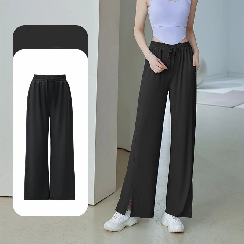 New Ice Sense Women's UV Protection Slit Wide Leg Sun Protection Trousers