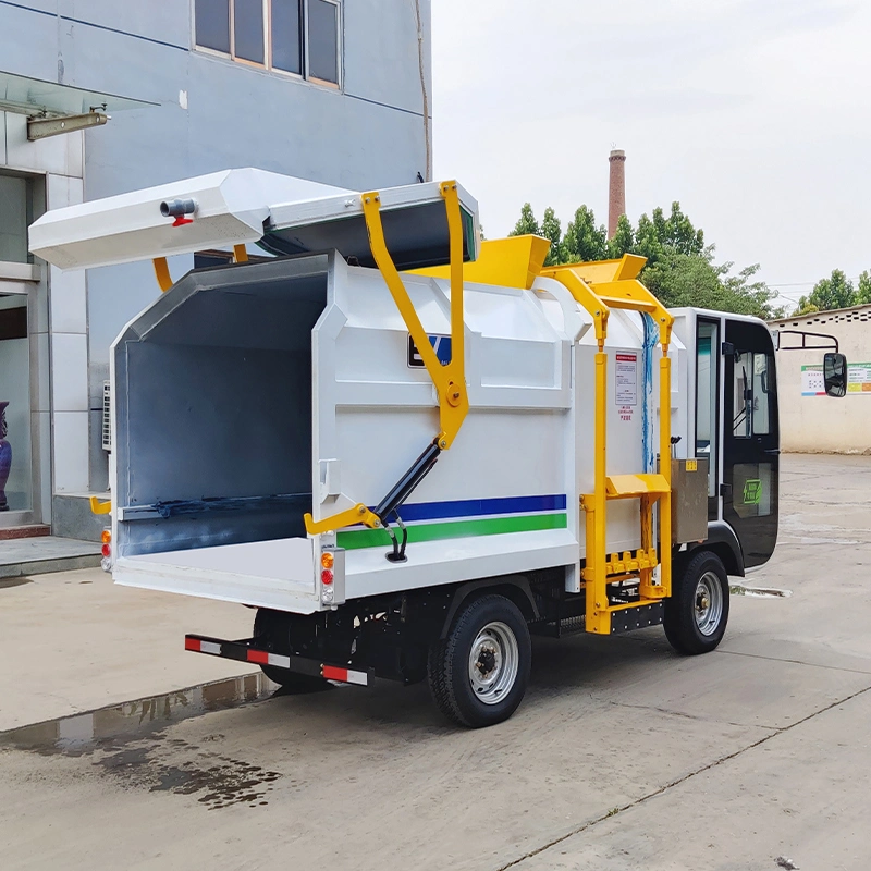 Factory Manufacturer Supplier Euro2 CE EEC 4X2 6.5cbm Hydraulic Collection Rubbish Trash Compator Compression Electric Garbage Truck